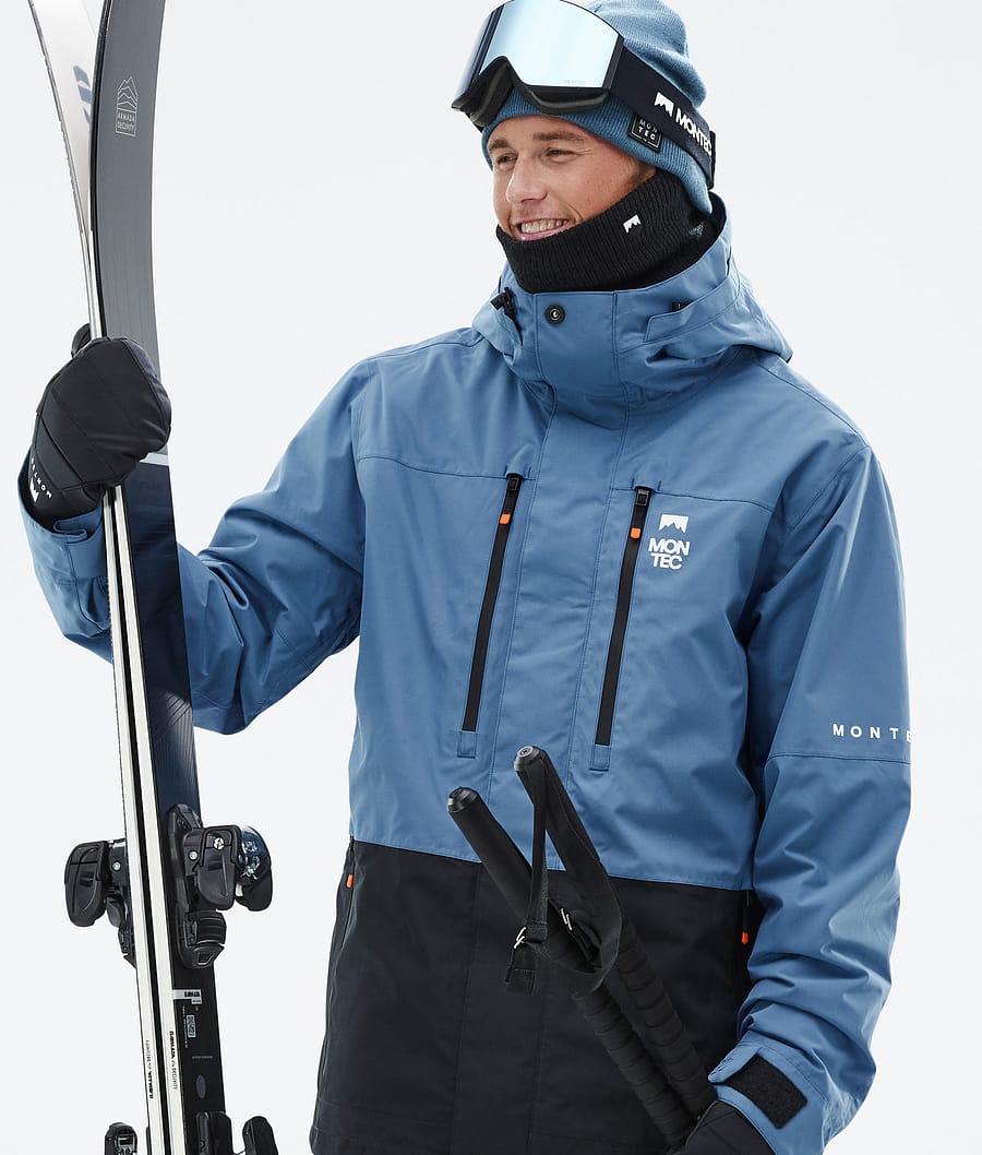 Fawk Ski Jacket Men Blue Steel/Black