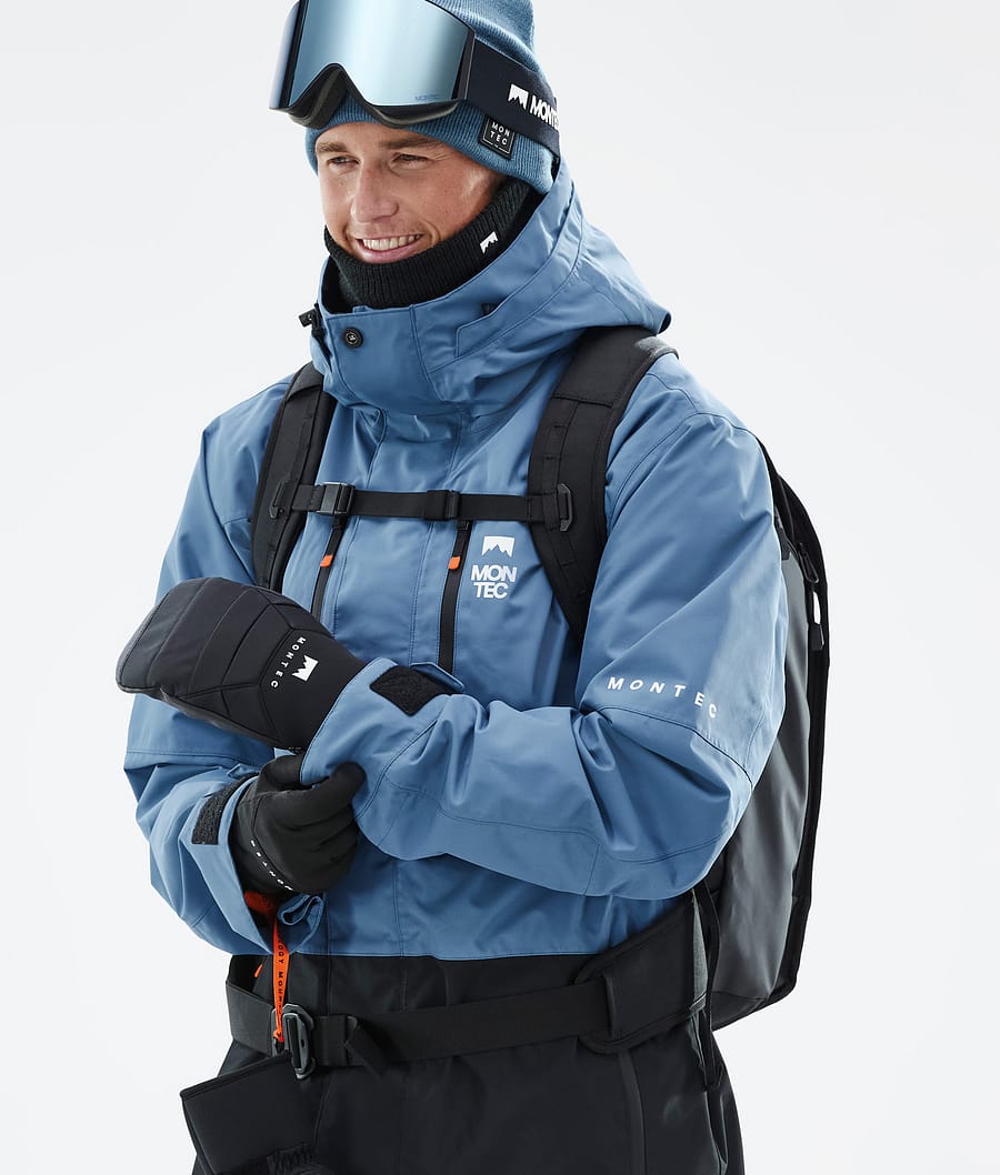 Fawk Snowboard Jacket Men Blue Steel/Black