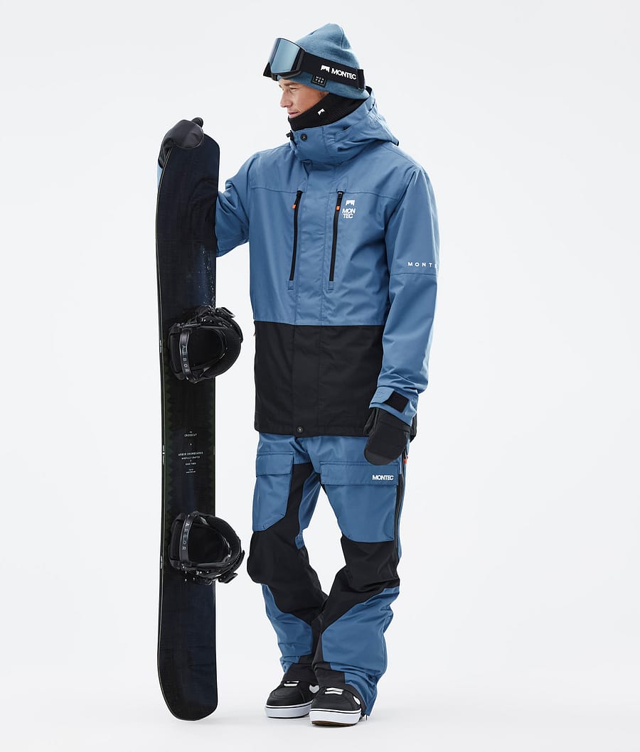 Fawk Snowboard Jacket Men Blue Steel/Black