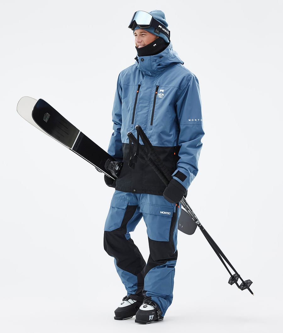 Fawk Ski Jacket Men Blue Steel/Black