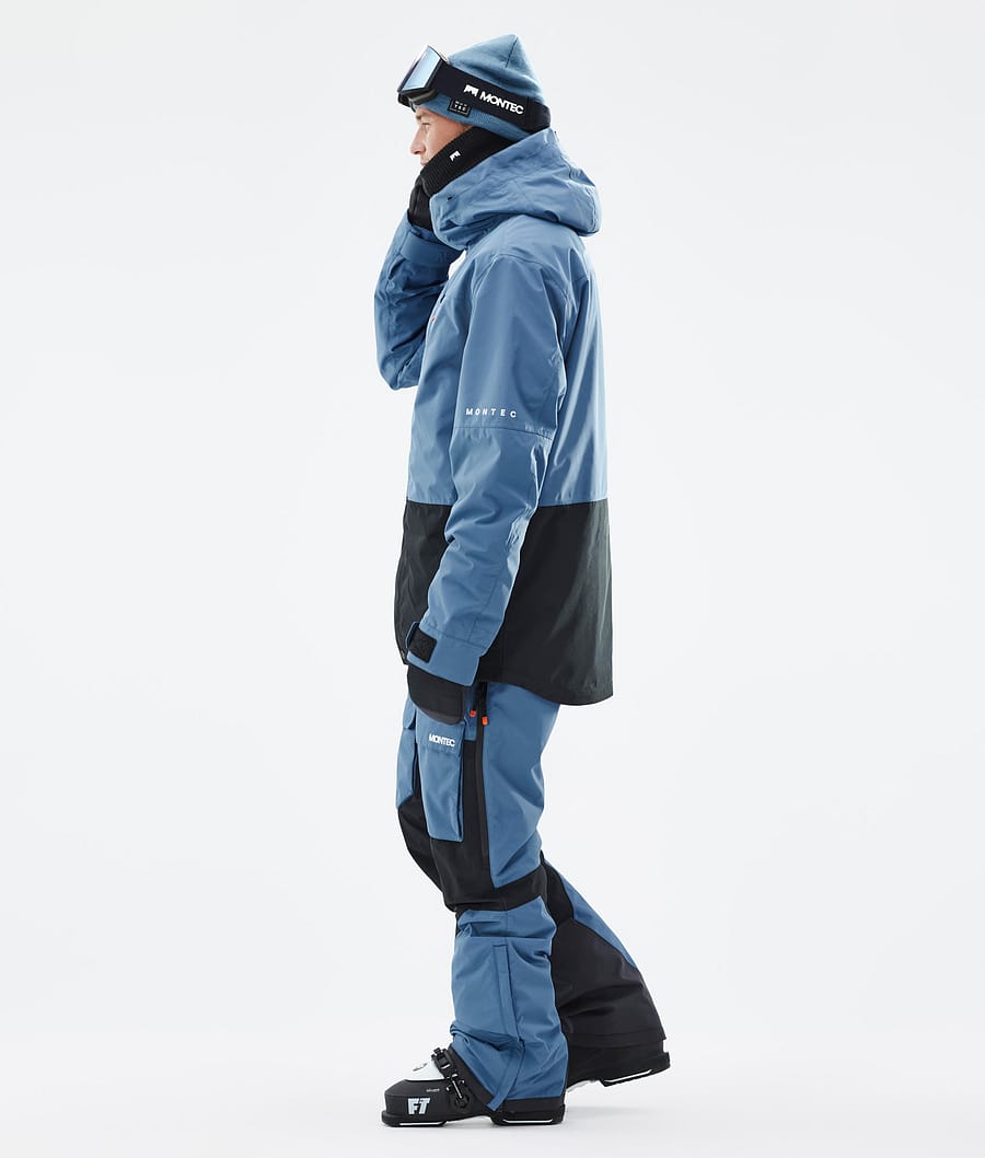 Fawk Ski Jacket Men Blue Steel/Black