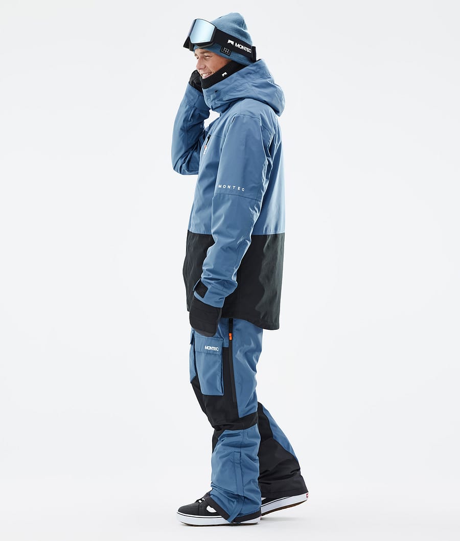 Fawk Snowboard Jacket Men Blue Steel/Black