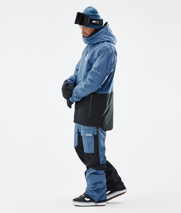 Fawk Snowboard Jacket Men Blue Steel/Black Renewed