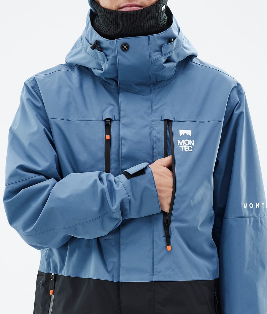 Fawk Ski Jacket Men Blue Steel/Black