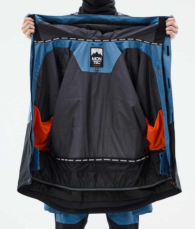 Fawk Snowboard Jacket Men Blue Steel/Black, Image 10 of 10
