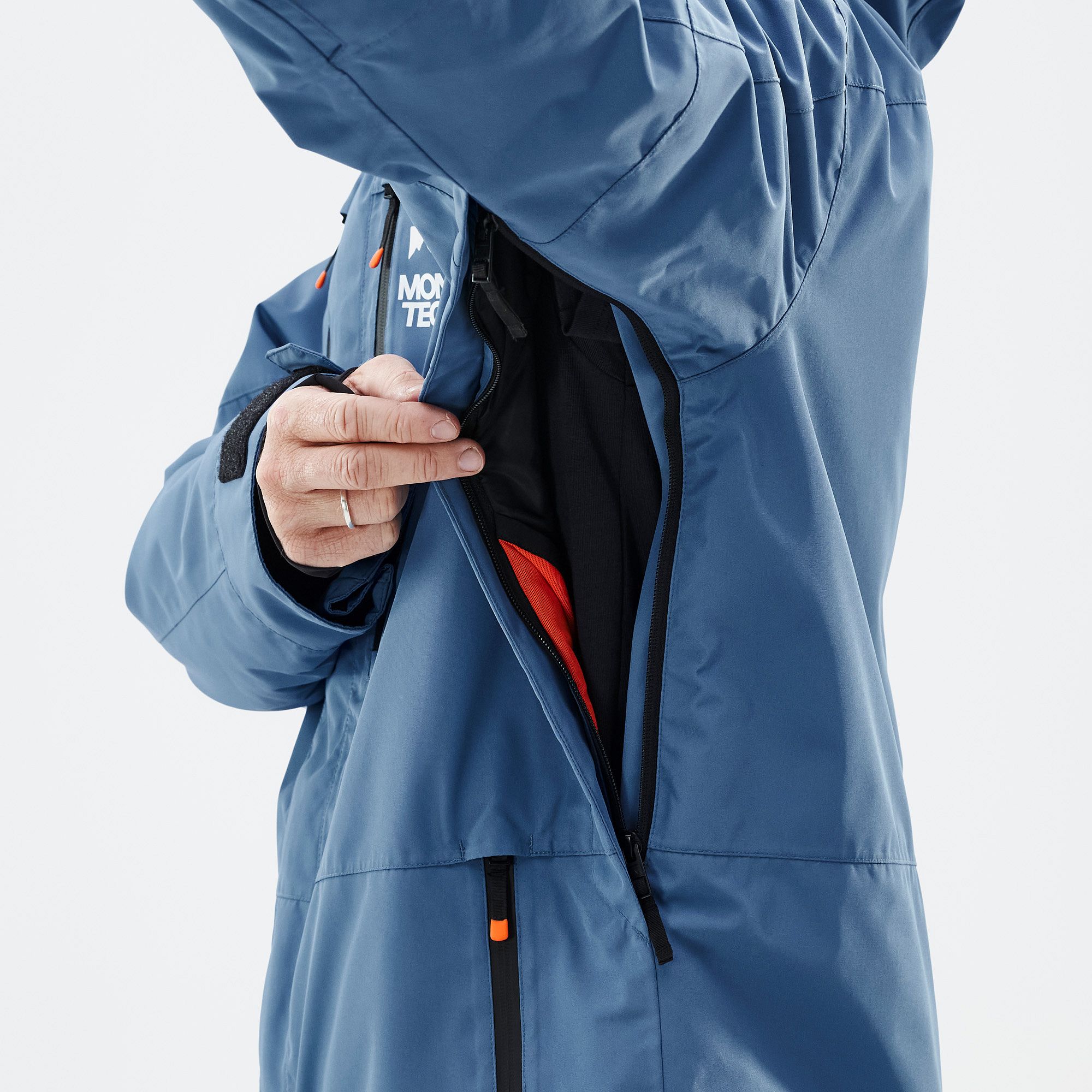 Montec Fawk Ski Jacket Men Blue Steel/Black | Montecwear.com