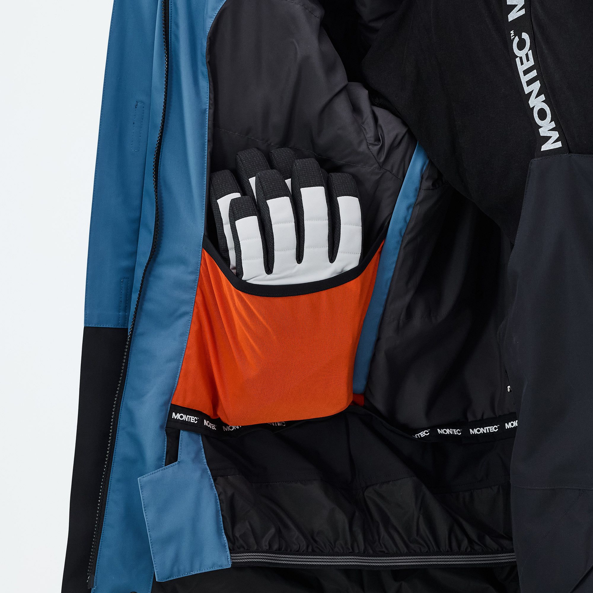 Montec Fawk Snowboard Jacket Men Blue Steel/Black | Montecwear.com