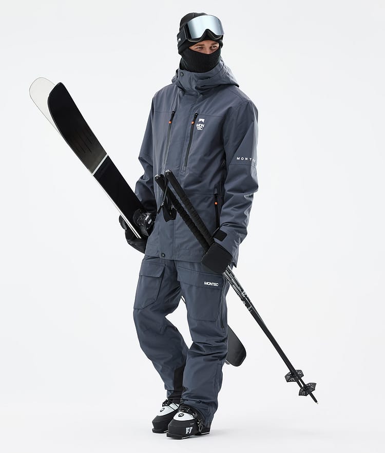 Fawk Ski jas Heren Metal Blue