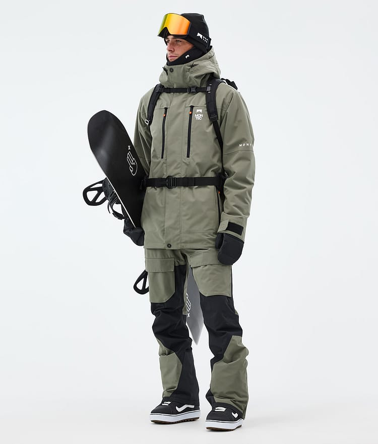 Fawk Snowboard Jacket Men Greenish, Image 3 of 10