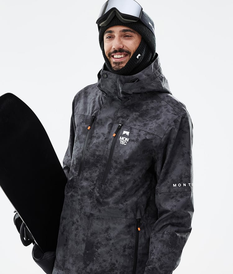 Fawk Snowboard Jacket Men Black Tiedye