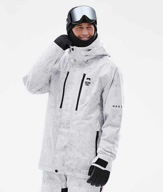 Fawk Snowboard Jacket Men White Tiedye