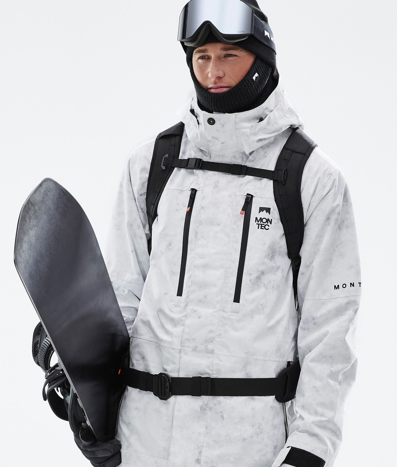 Fawk Snowboard Jacket Men White Tiedye