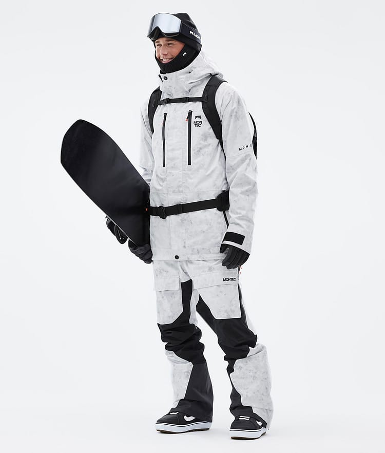 Fawk Snowboard Jacket Men White Tiedye
