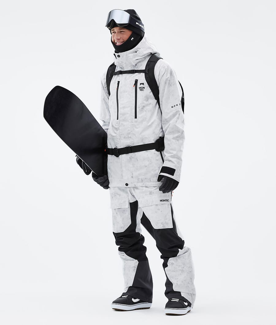 Fawk Snowboard jas Heren White Tiedye