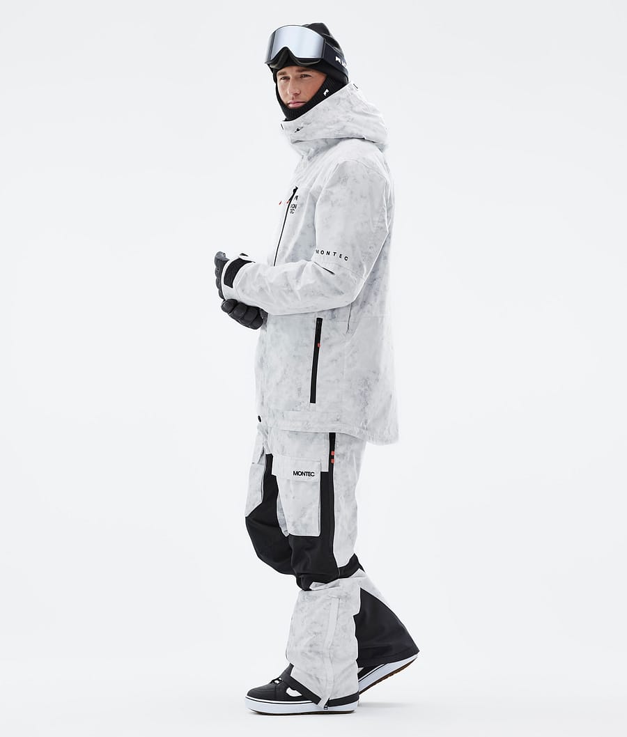 Fawk Snowboard jas Heren White Tiedye