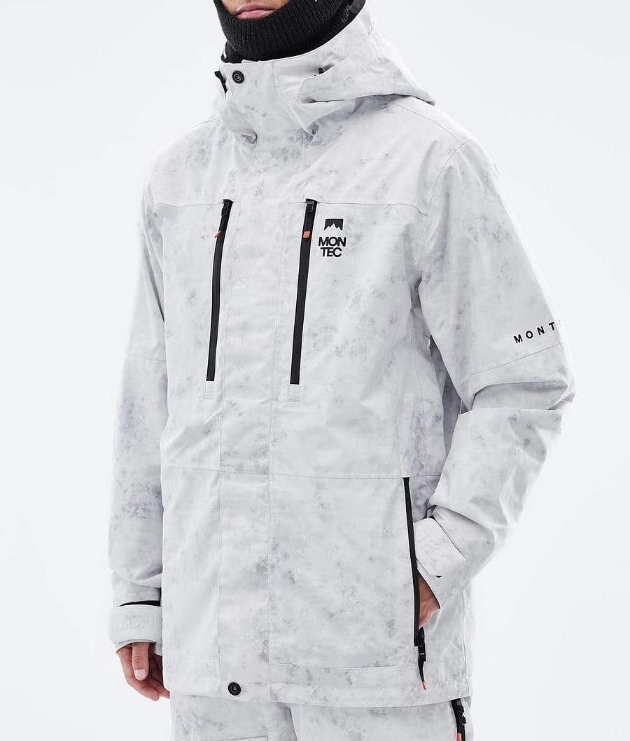 Fawk Snowboard Jacket Men White Tiedye