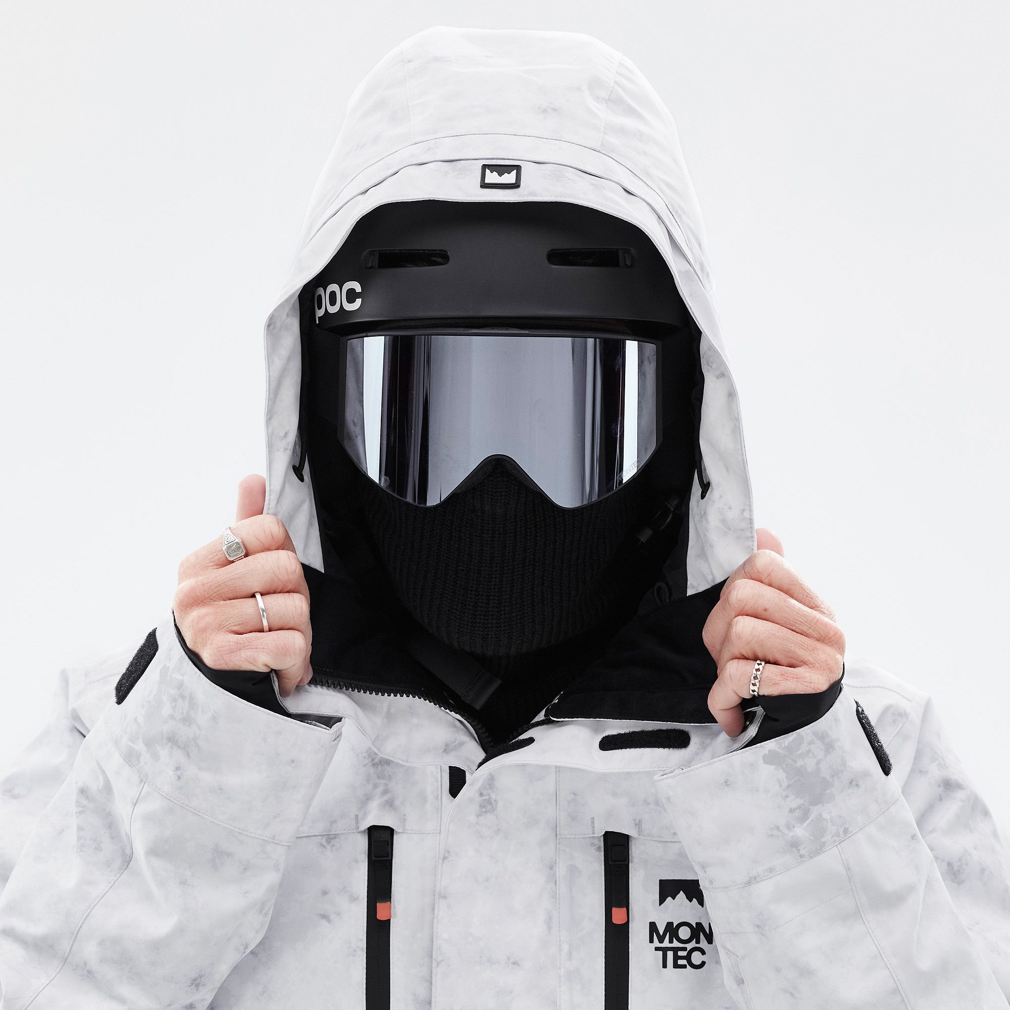 MONTEC ホワイト スノーボードウェア Montec Fawk Snowboard Jacket Men White Tiedye | Montecwear.com