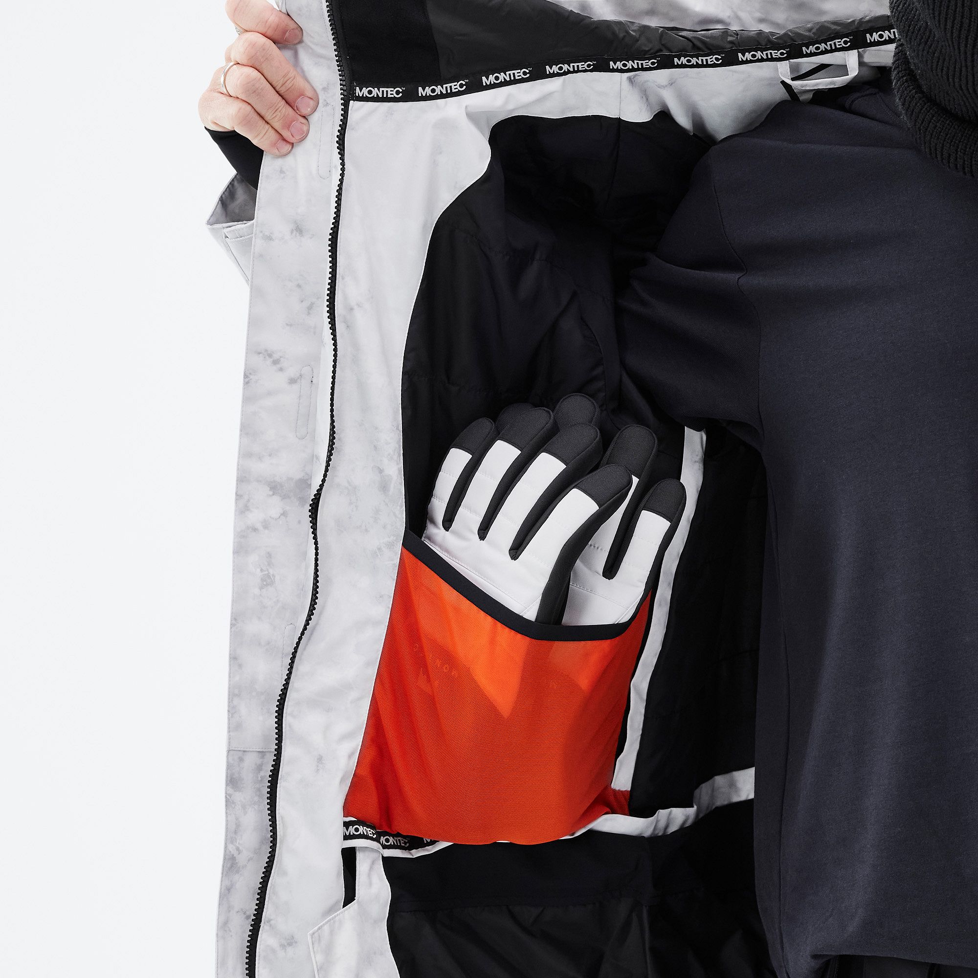 MONTEC ホワイト スノーボードウェア Montec Fawk Snowboard Jacket Men White Tiedye | Montecwear.com