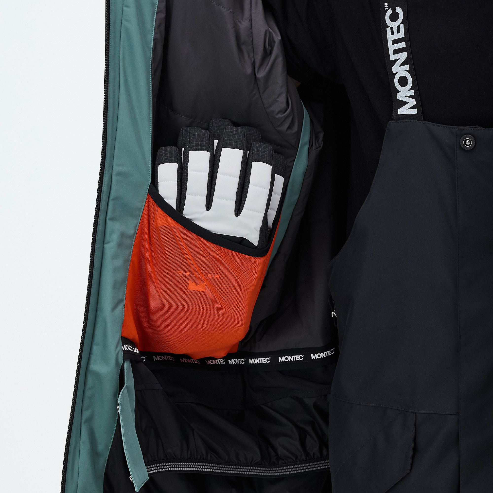 Montec Arch Ski Jacket Men Atlantic/Black | Montecwear.com