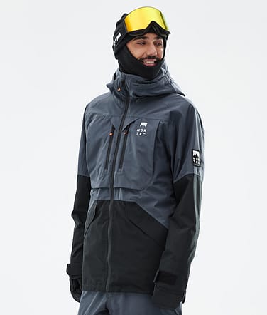 Arch Snowboard Jacket Men Metal Blue/Black Renewed