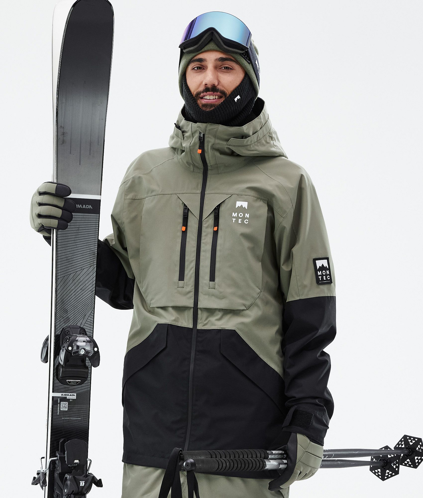 ademend. Den Ski-jack voor heren Amazon Heren Sport- & Badmode Skikleding Skipakken waterdichte jas met skipaszak snowboardjack met sneeuwvanger 