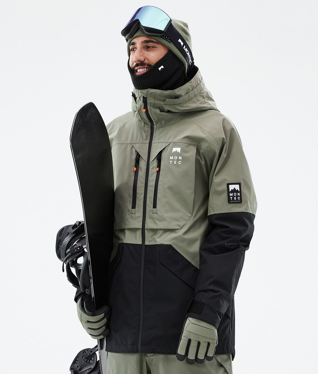 Arch Snowboard Jacket Men Greenish/Black