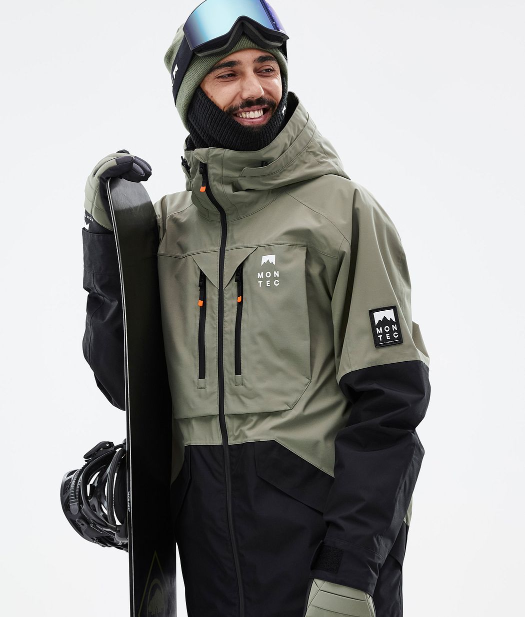Arch Snowboard Jacket Men Greenish/Black