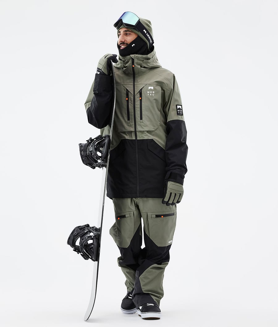 Arch Snowboard Jacket Men Greenish/Black