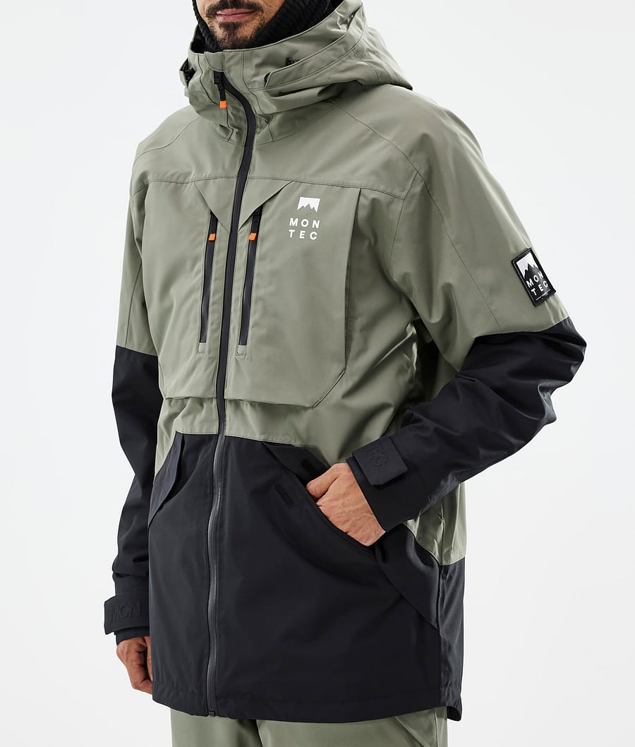 Arch Snowboard Jacket Men Greenish/Black