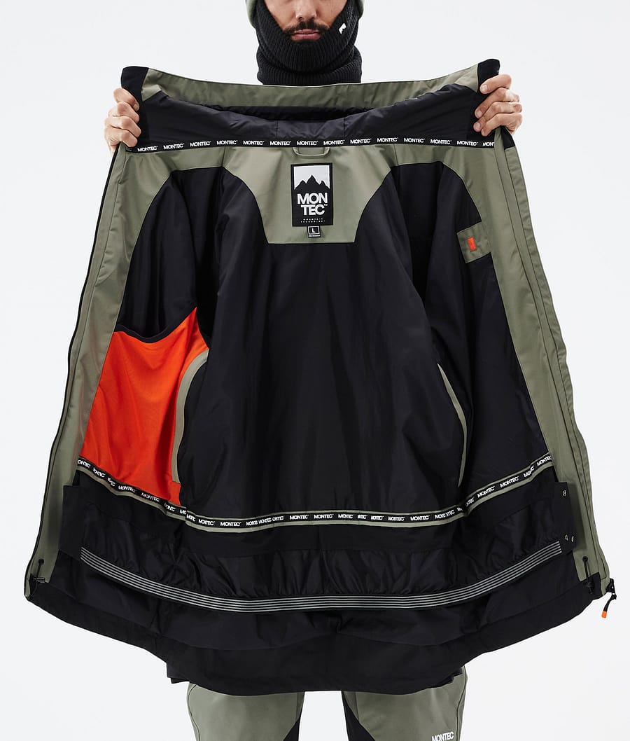 Arch Snowboard Jacket Men Greenish/Black