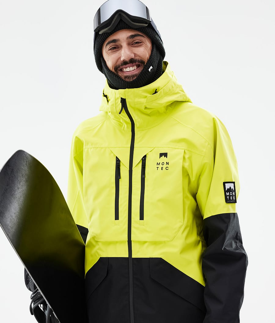 Arch Snowboard Jacket Men Bright Yellow/Black