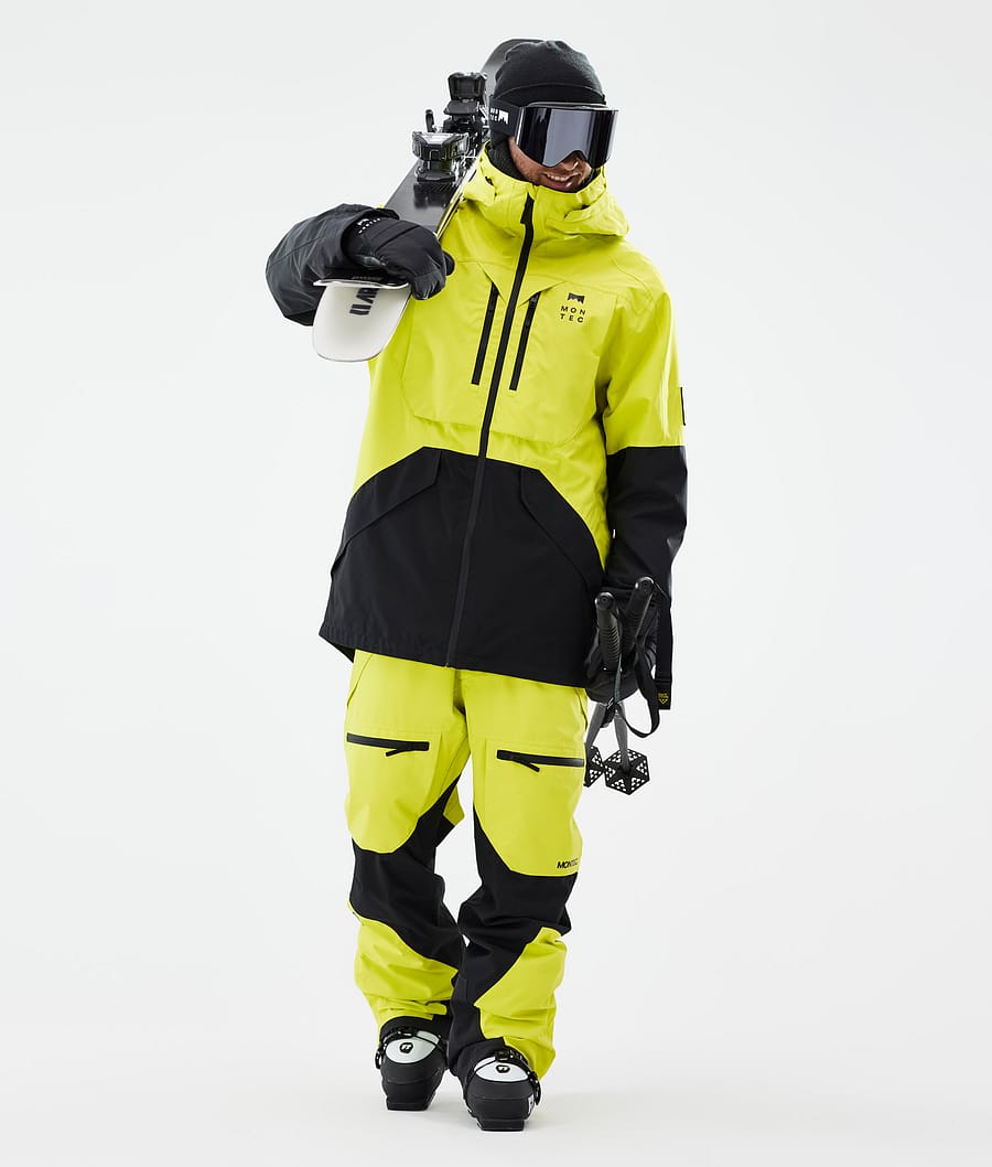 Salopette Ski Suit Tech fabric Black