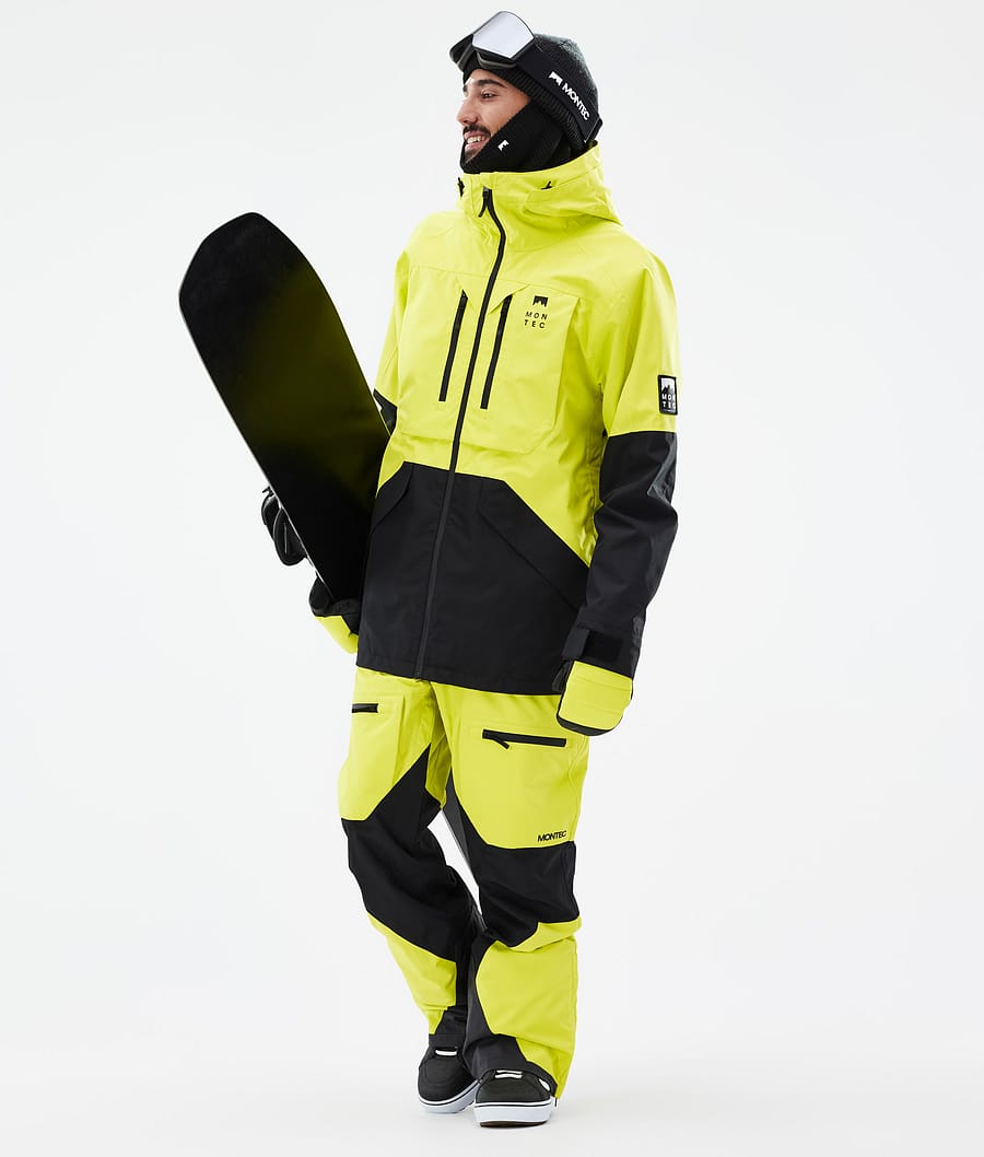 Arch Snowboard Jacket Men Bright Yellow/Black