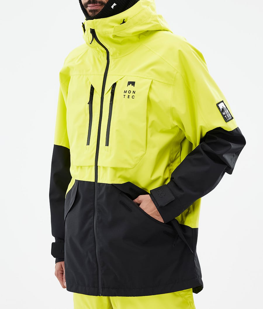 Arch Snowboard Jacket Men Bright Yellow/Black