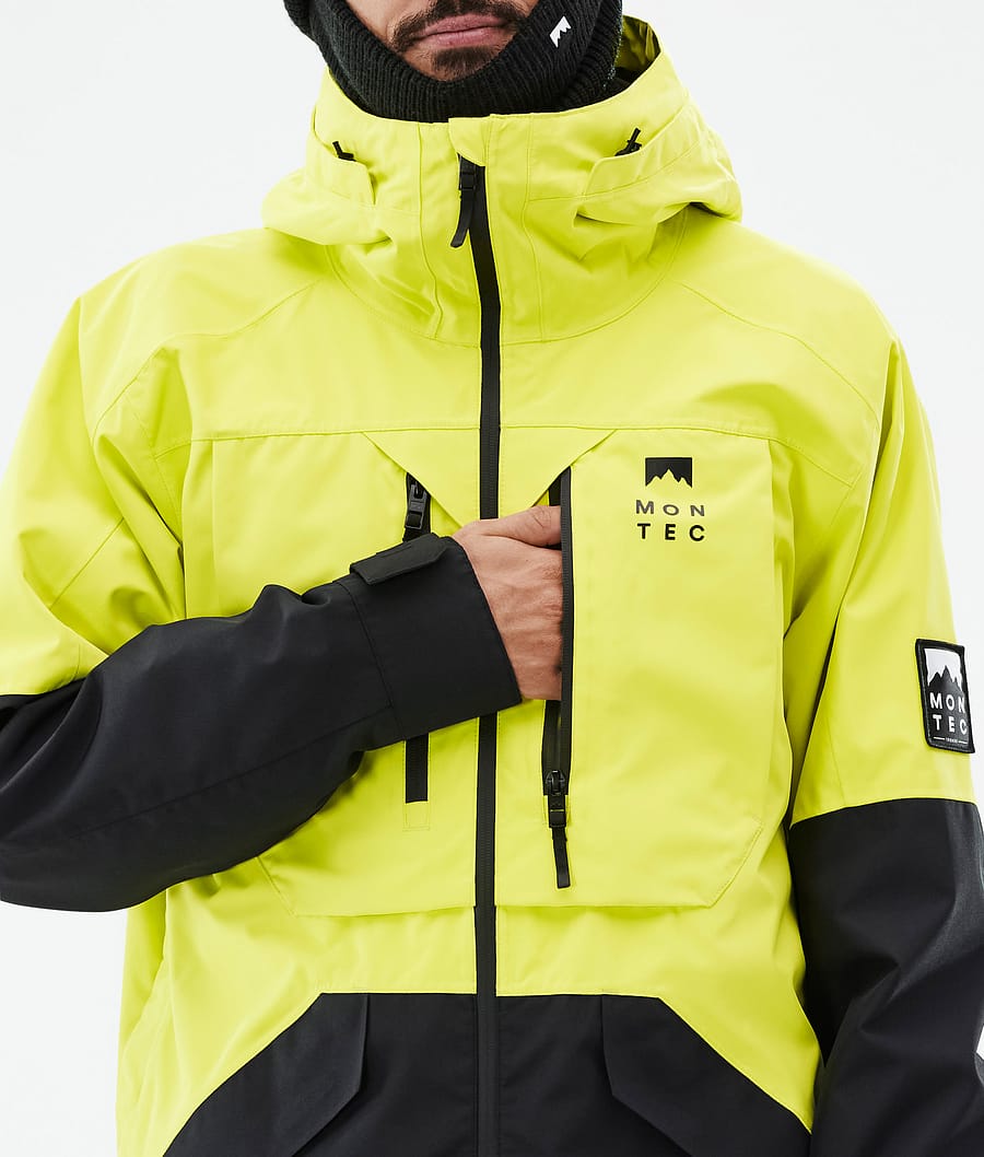 Arch Snowboard Jacket Men Bright Yellow/Black