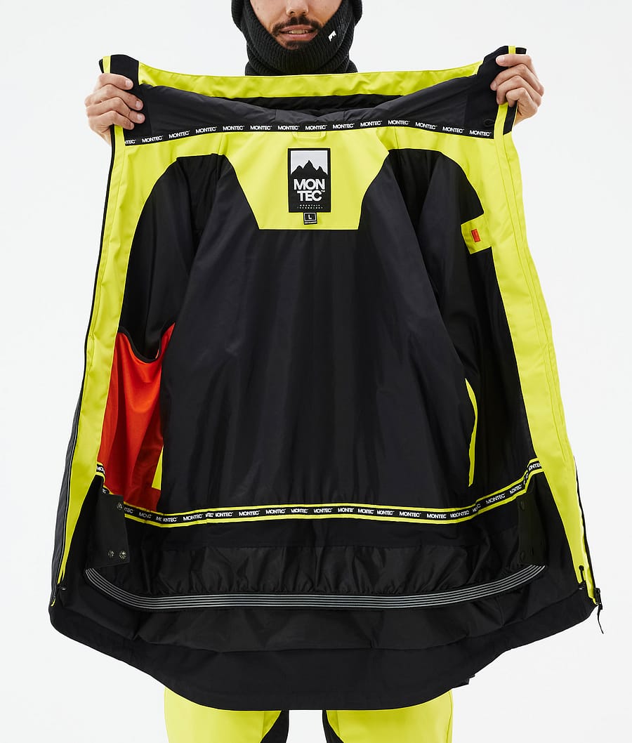 Arch Snowboard Jacket Men Bright Yellow/Black