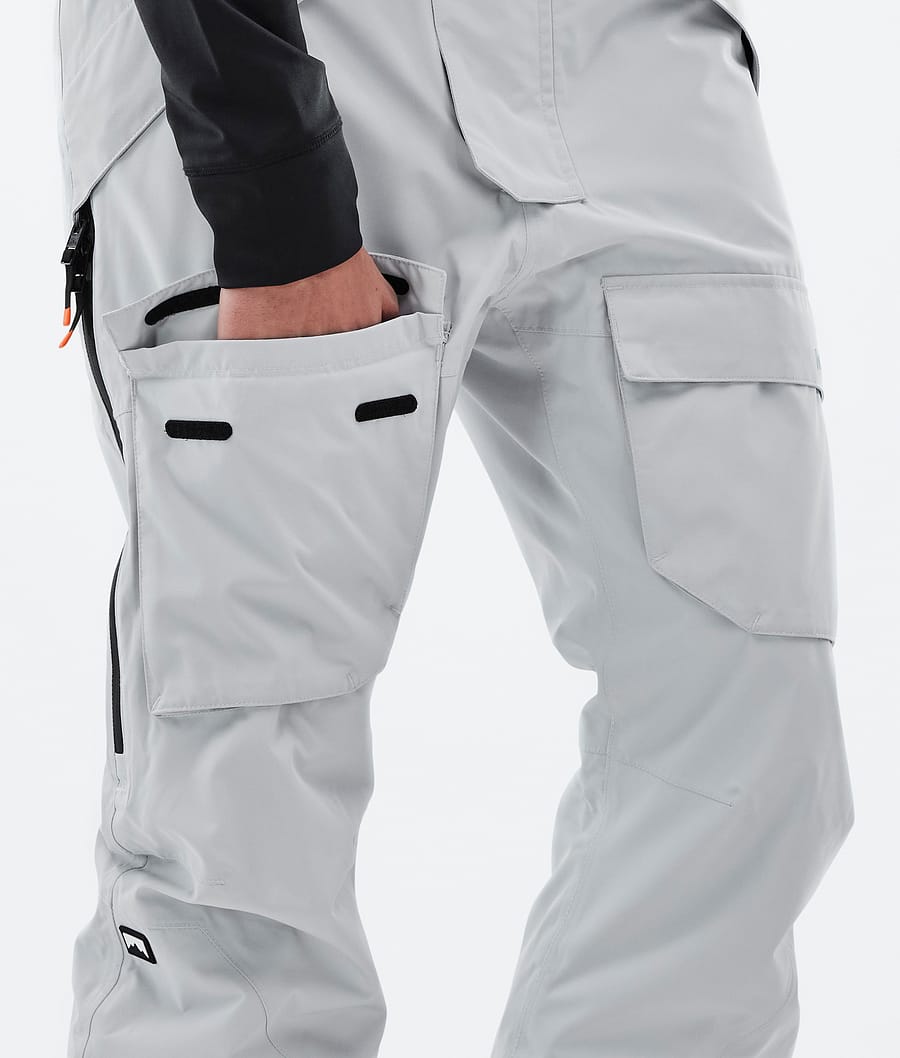 Fawk Snowboard Pants Men Light Grey Renewed