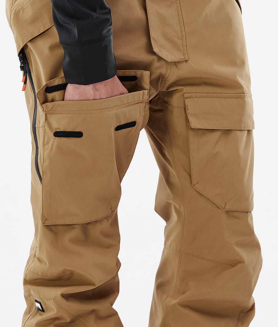 Fawk Snowboard Pants Men Gold