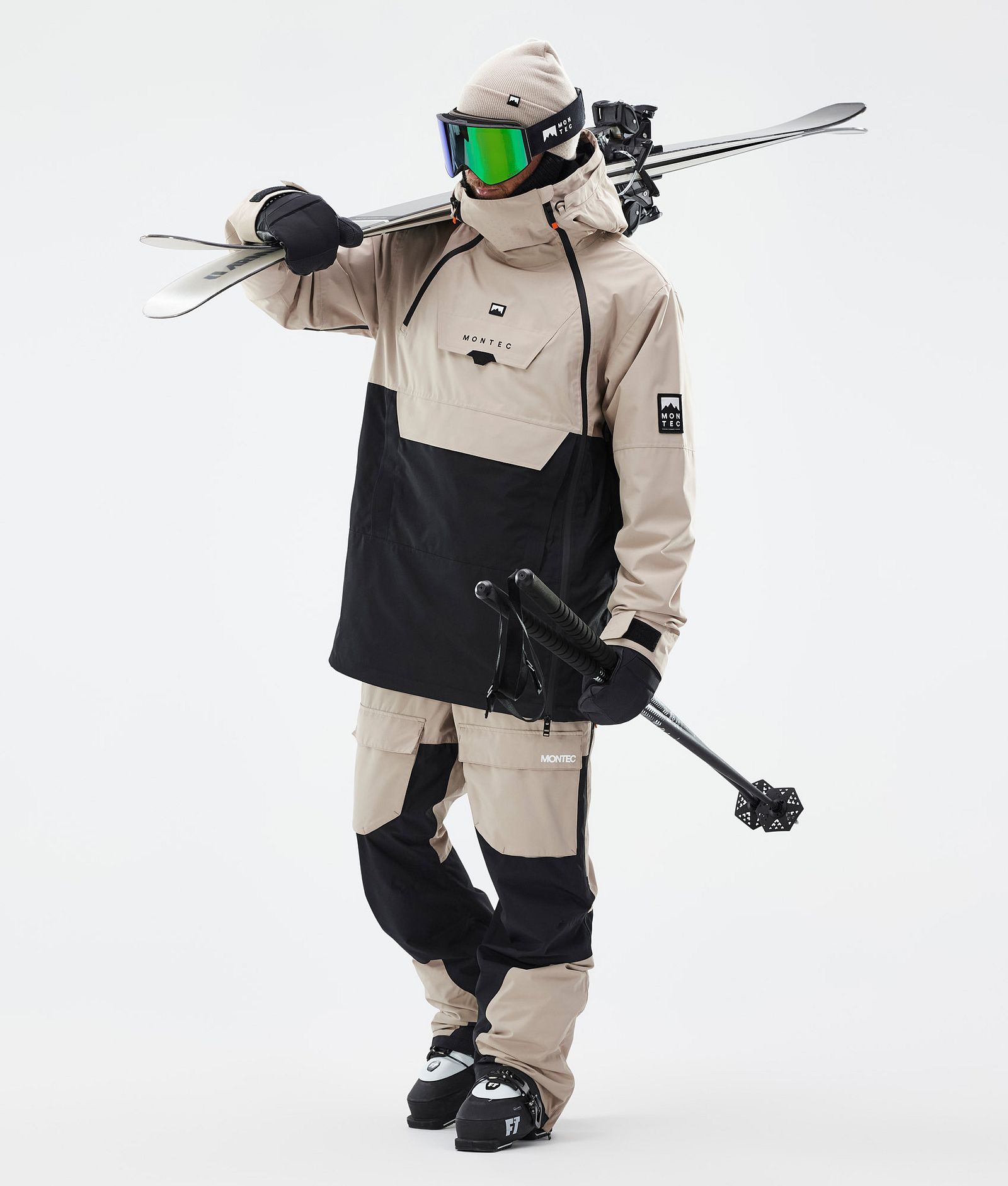 Fawk Ski Pants Men Sand/Black, Image 2 of 7