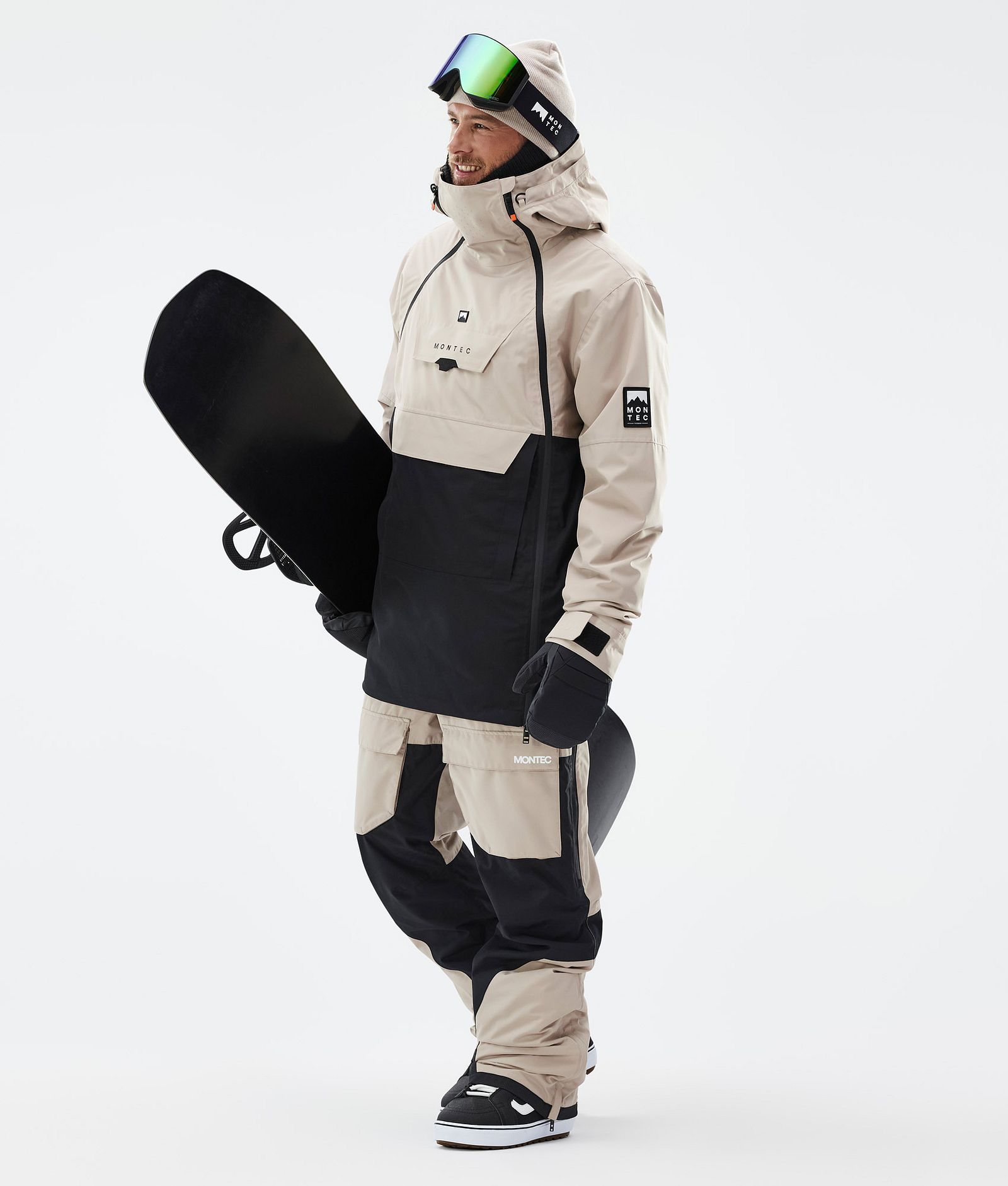 Fawk Spodnie Snowboardowe Mężczyźni Sand/Black Renewed, Zdjęcie 2 z 7