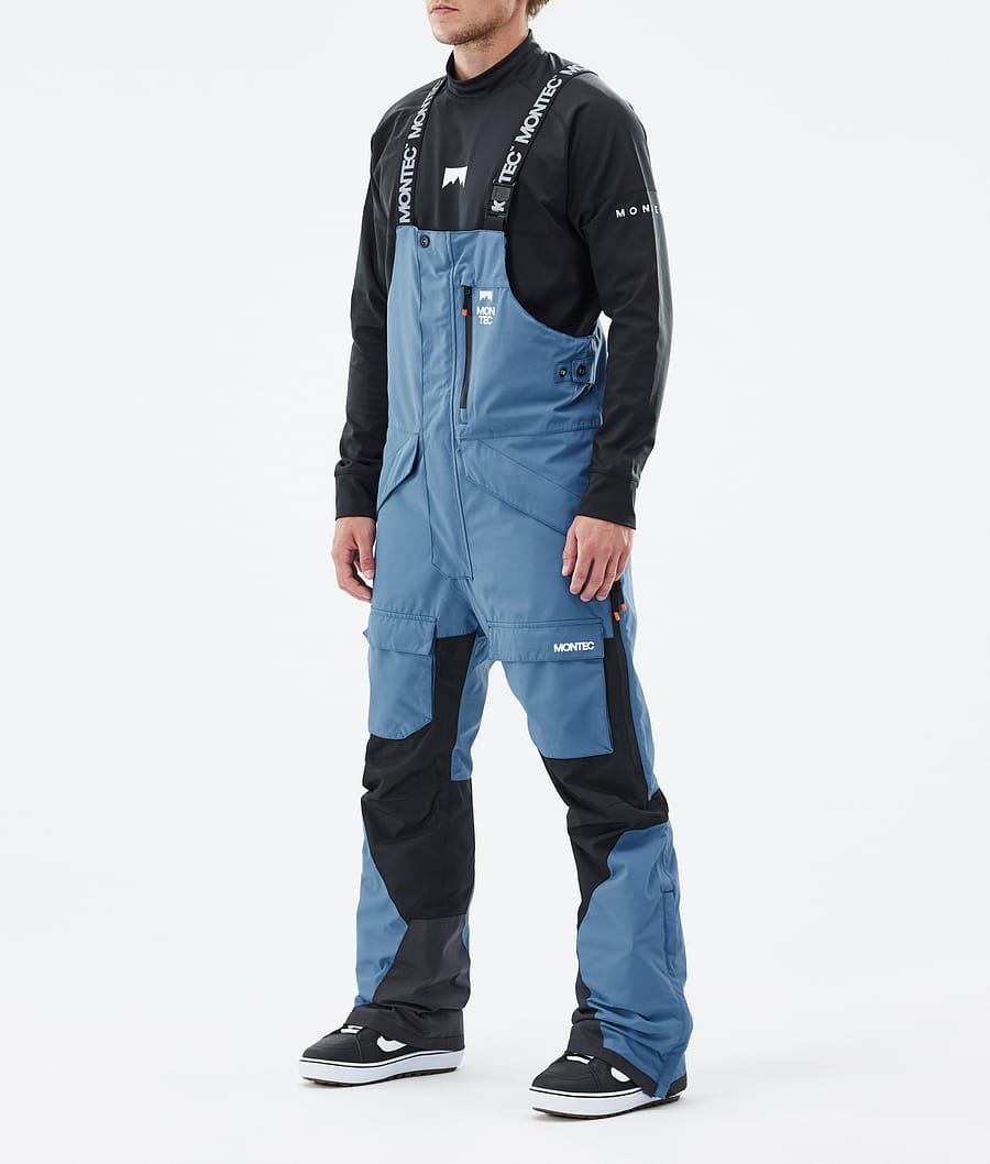Fawk Snowboard Pants Men Blue Steel/Black