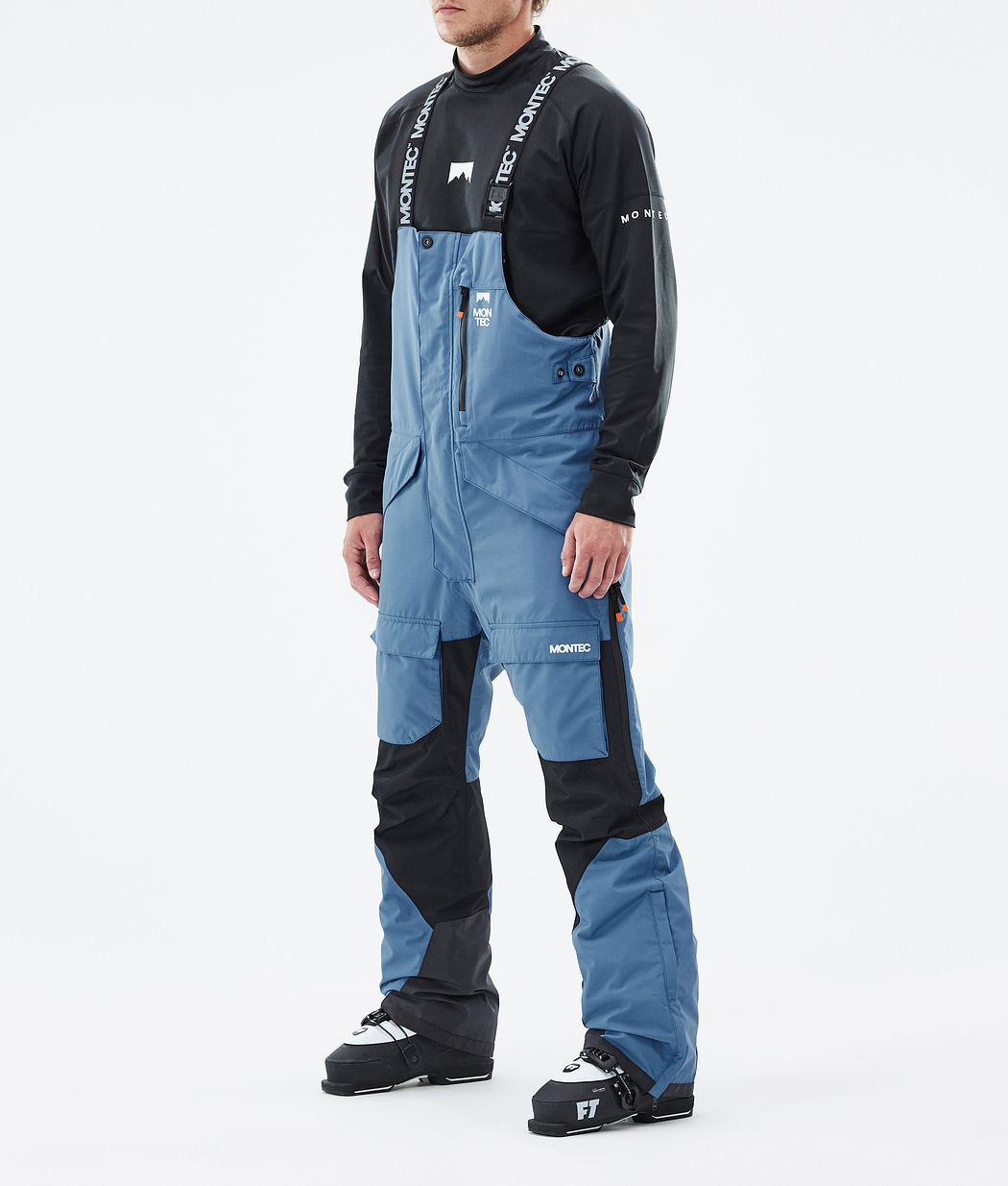 Fawk Ski Pants Men Blue Steel/Black