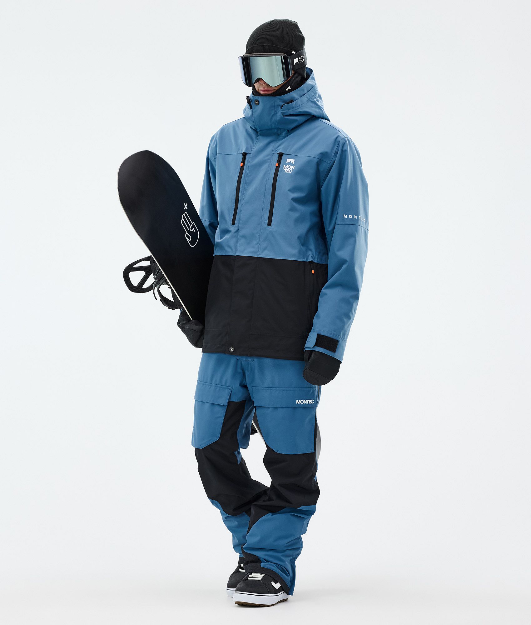 Montec Fawk Snowboard Pants Men Blue Steel/Black | Montecwear.com