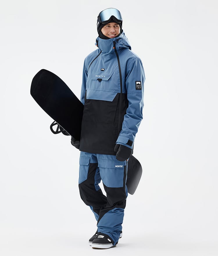 Montec Fawk Men's Snowboard Pants Blue Steel/Black