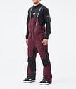 Fawk Pantaloni Snowboard Uomo Burgundy/Black