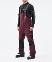 Fawk Pantaloni Sci Uomo Burgundy/Black