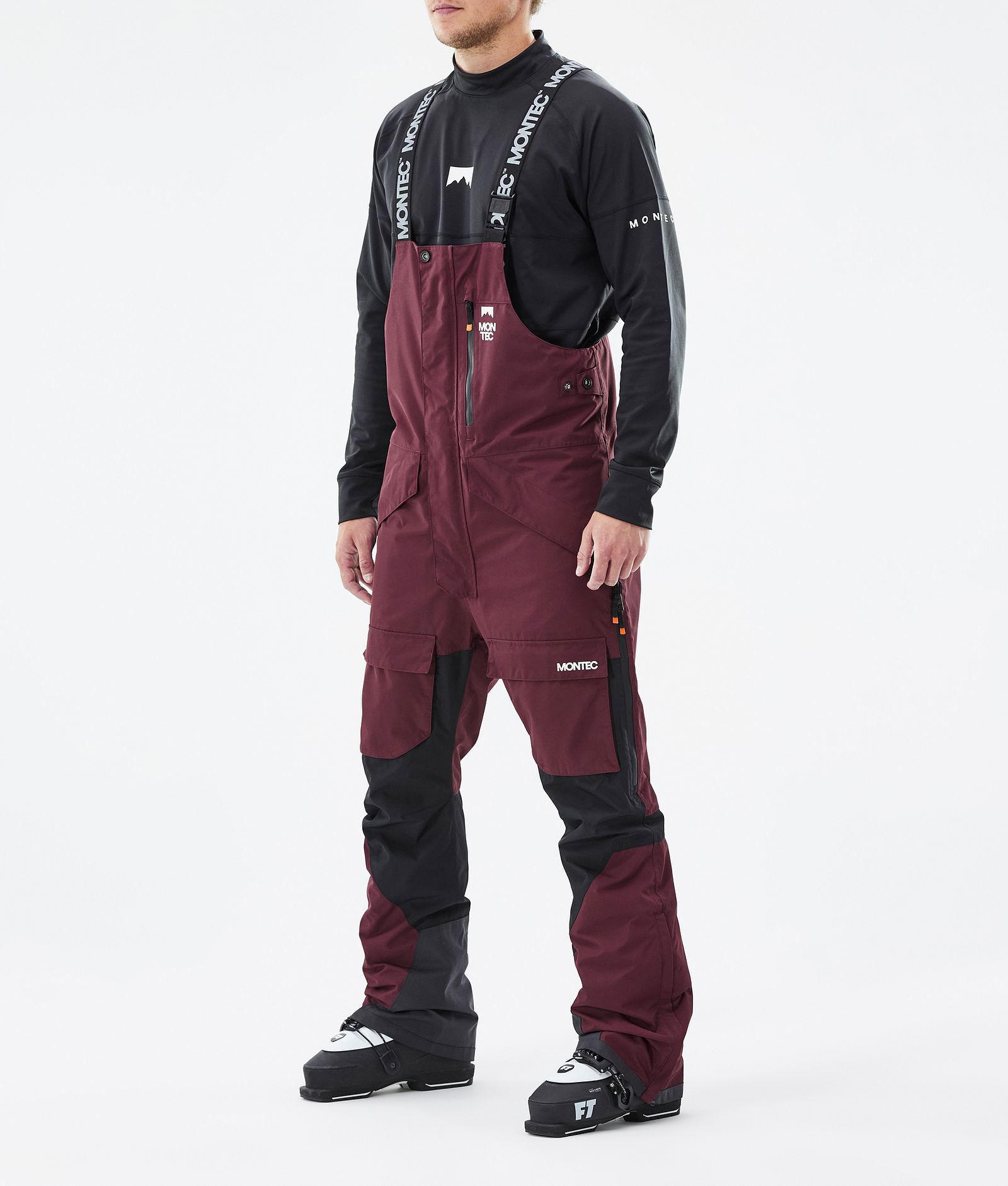 Fawk Ski Pants Men Burgundy/Black, Image 1 of 6