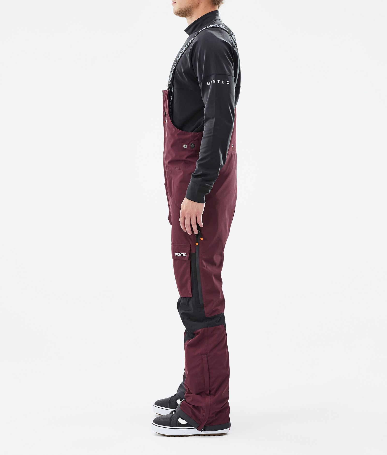 Fawk Pantaloni Snowboard Uomo Burgundy/Black