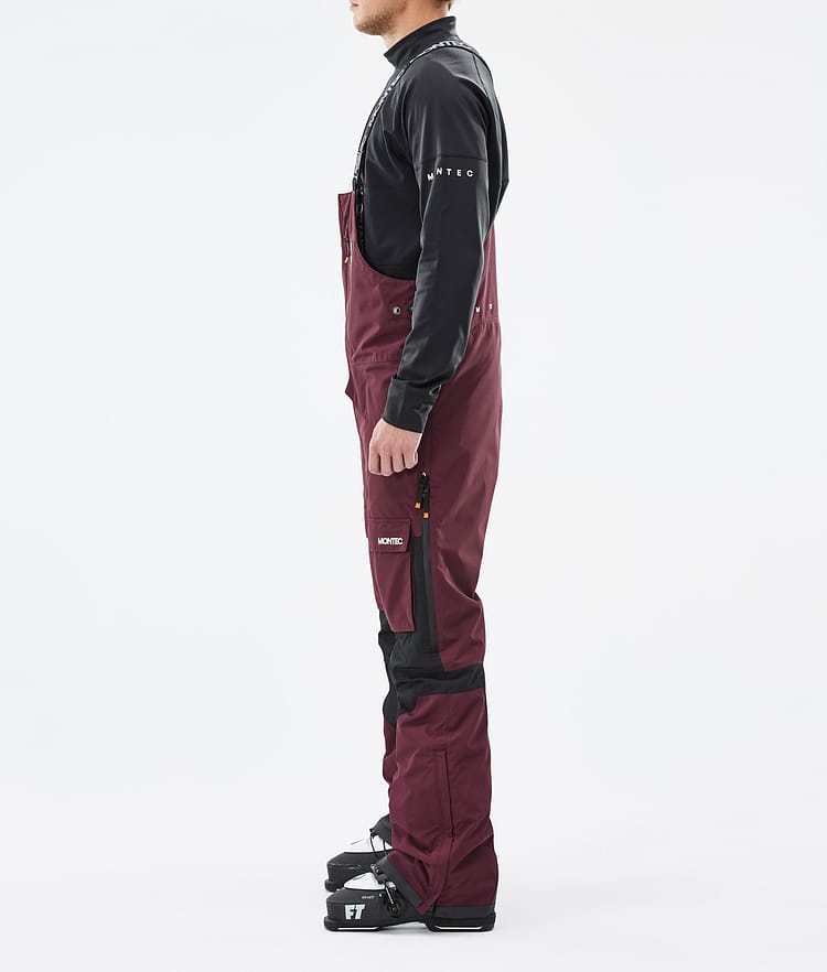 Fawk Ski Pants Men Burgundy/Black