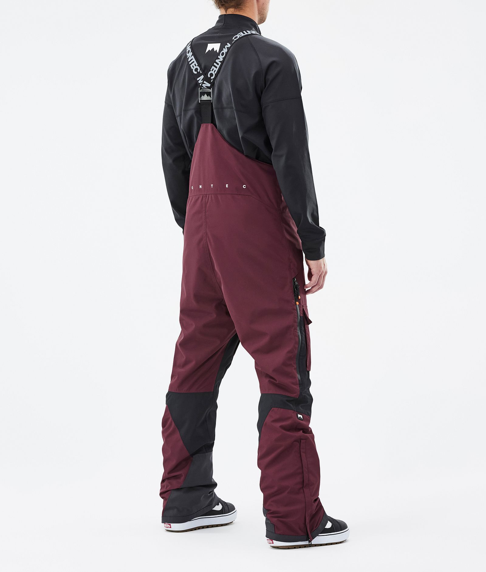 Fawk Spodnie Snowboardowe Mężczyźni Burgundy/Black